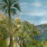 Mission View, pastel (sold)