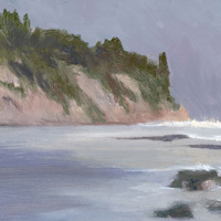 Hendry's Beach, oil on canvas (sold)