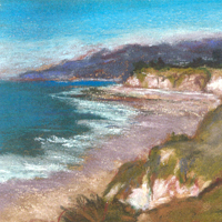 Before the Bacara, pastel (sold)