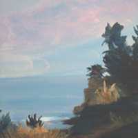 'Mesa View III', acrylic (sold)