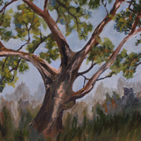 Out on a Limb, oil on canvas