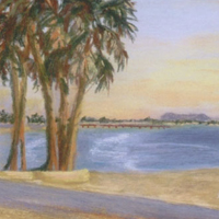 Ventura Coastline, pastel (sold)